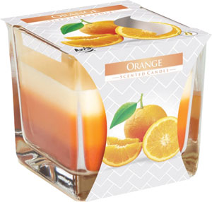 Bispol Tricolor sviečka Orange 170 g