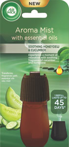 Air Wick náplň pre aroma vaporizér ukľudňujúca vôňa cukrového melóna a uhorky 20 ml - Air Wick aroma vaporizér + náplň Happiness 20 ml | Teta drogérie eshop