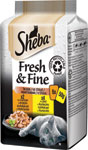 Sheba Fresh & Fine kapsičky kuracie a morčacie pre dospelé mačky 6 x 50 g