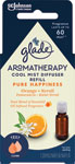 Glade Aromatherapy Electric Pure Happiness náhradná náplň 20 ml - Glade Aromatherapy esenciálny olej do difuzéra Cool Mist Moment of Zen 1+17,4 ml | Teta drogérie eshop