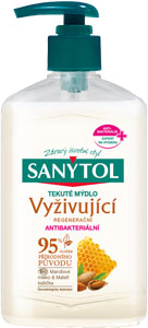 Sanytol antibakteriálne mydlo vyživujúce 250ml