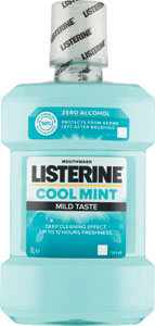 Listerine ústna voda Milde Taste 1000 ml  - Bio Dentamint Ústna voda Cannabis 500 ml | Teta drogérie eshop