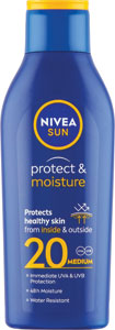 Nivea Sun Protect & Moisture hydratačné mlieko na opaľovanie OF 20 200 ml