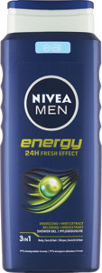 Nivea Men sprchovací gél Energy 500 ml - Old Spice sprchový gél a šampón 2v1 Night panter 400 ml  | Teta drogérie eshop