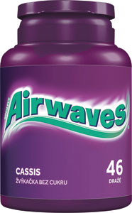 Airwaves Cassis dóza 64 g - Čunga Lunga žuvačky Color Bubbles blister 22,4 g | Teta drogérie eshop