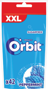 Orbit Peppermint sáček 58 g - Orbit Refresher Spearmint dóza 67 g | Teta drogérie eshop