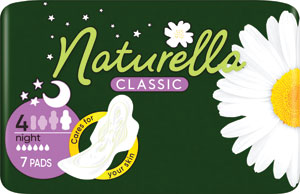Naturella Classic hygienické vložky Night 7 ks - Teta drogérie eshop