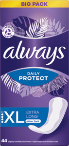 Always intímne vložky Extra Protect Long Plus 44 ks