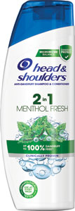 Head & Shoulders šampón 2v1 Menthol 225 ml