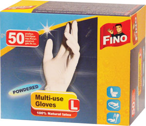 Fino jednorazové rukavice veľkosť L 50 ks  - Ambulex vinylové rukavice nepudrované veľ. L 100 ks | Teta drogérie eshop