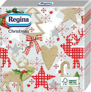 Obrúsky Vianočné 3-vrstv.Regina 15ks/kt