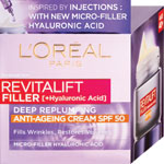 L'Oréal Paris denný krém SPF 50 Revitalift Filler Hyaluron 50 ml - Teta drogérie eshop