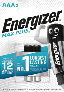 Energizer batérie Max Plus AAA 2 ks - Energizer lítiová gombíková batéria 2032 1 ks | Teta drogérie eshop