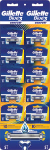 Gillette Blue3 Comfort pánsky jednorazový holiaci strojček 1 ks - Teta drogérie eshop