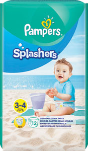Pampers Splasher plienky na plávanie veľkosť 3-4 12 ks