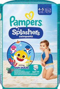 Pampers Splasher plienky na plávanie veľkosť 4-5 11 ks