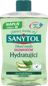 Sanytol dezinfekčné mydlo hydratujúce náhradná náplň 500 ml