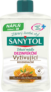 Sanytol dezinfekčné mydlo vyživujúce náhradná náplň 500 ml