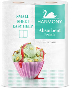 Harmony Every day papierové utierky 2 ks - Big Soft kuchynské utierky classic 2-vrstvové  2x50 útržkov | Teta drogérie eshop