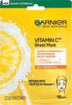 Garnier textilná pleťová maska s Vitamínom C - Detoxikačná Bahenná maska Mandľový olej 10 g | Teta drogérie eshop