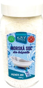 Ezo morská soľ do kúpeľa 1200 g - Ezo vonná kúpeľová soľ eukalyptus Nature 650 g | Teta drogérie eshop