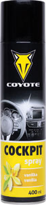 Cockpit sprej vanilka 400 ml - Coyote antibakteriálny čistič čalúnenia a plastov 500 ml | Teta drogérie eshop