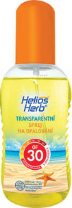 Helios Herb transparentný sprej na opaľovanie OF 30 200 ml - Teta drogérie eshop