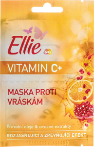Ellie Vitamin C+ Maska proti vráskam 2x8ml - Floré bylinná pleťová maska avokádo & citrónová tráva 50 ml | Teta drogérie eshop