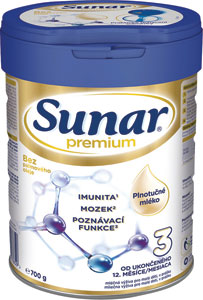 Sunar Premium 3 batoľacie mlieko 700 g