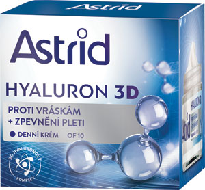 Astrid denný krém proti vráskam + spevnenie pleti Hyaluron 3D OF 10 50 ml