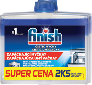 Finish čistič umývačky riadu DUO 250 ml - Somat oplachovací prostriedok Rinser XXL 1500 ml | Teta drogérie eshop