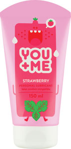 You & me lubrigačný gél Strawberry 150 ml