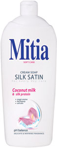 Mitia tekuté mydlo náhradná náplň Silk Satin 1000 ml 