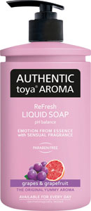 Authentic Toya Aroma tekuté mydlo s dávkovačom grapes & grapefruit 400 ml 