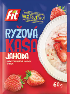 Fit ryžová kaša s jahodami a vanilkovou arómou 60g