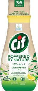 Cif All in 1 gél do umývačky riadov Power by Nature 640 ml - Cif Premium tablety do umývačky Regular 34 ks | Teta drogérie eshop