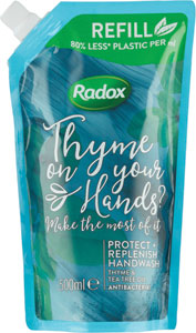 Radox tekuté mydlo 500 ml Anti-bacterial Replen náhradná náplň
