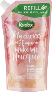 Radox antibakteriálne tekuté mydlo náhradná náplň Moisturise 500 ml - Dettol antibakteriálny gél na ruky 50 ml | Teta drogérie eshop