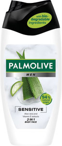 Palmolive sprchovací gél For Men Sensitive 250 ml - Authentic Airmen sprchový gél a šampón Sour Pulp 400 ml | Teta drogérie eshop