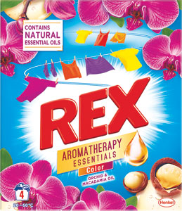Rex prací prášok Orchid & Macadamia Oil Color 4 praní 260 g - Teta drogérie eshop