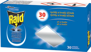 Raid elektrická náplň suché vankúšiky 30 ks