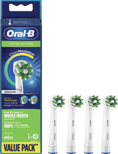 Oral B náhradná čistiaca hlavica Cross Action 4 ks - Teta drogérie eshop