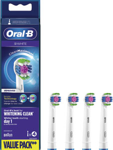 Oral B náhradná čistiaca hlavica 3D white 4 ks - Teta drogérie eshop