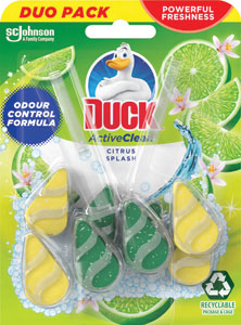 Duck Active Clean WC blok Citrus 2 x 38,6 g - Teta drogérie eshop