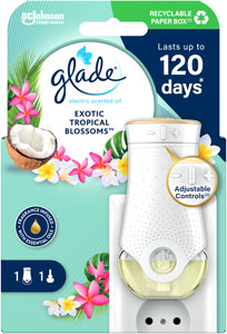 Glade elektrický osviežovač vzduchu Tropical Blossoms strojček 1+20 ml