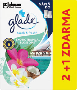 Glade Touch&Fresh náhradná náplň Ocean Adventure 10 ml - Glade Aromatherapy esenciálny olej do difuzéra Cool Mist Calm Mind náhradná náplň 17,4 ml | Teta drogérie eshop