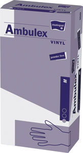 Ambulex vinylové rukavice nepudrované veľ. M 100 ks