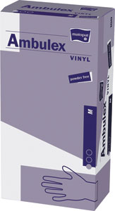 Ambulex vinylové rukavice nepudrované veľ. M 100 ks