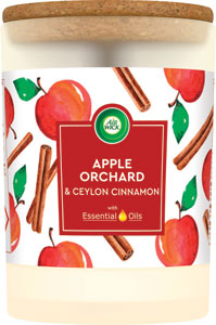 Air Wick vonná sviečka Essential Oils Apple Orchard & Ceylon Cinnamon 185 g