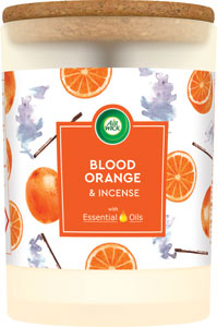 Air Wick vonná sviečka Essential Oils Blood Orange & Incense 185 g - Teta drogérie eshop